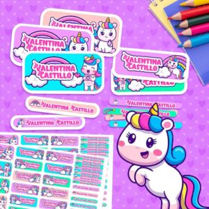 Unicornio Bebé - Etiquetas Personalizadas