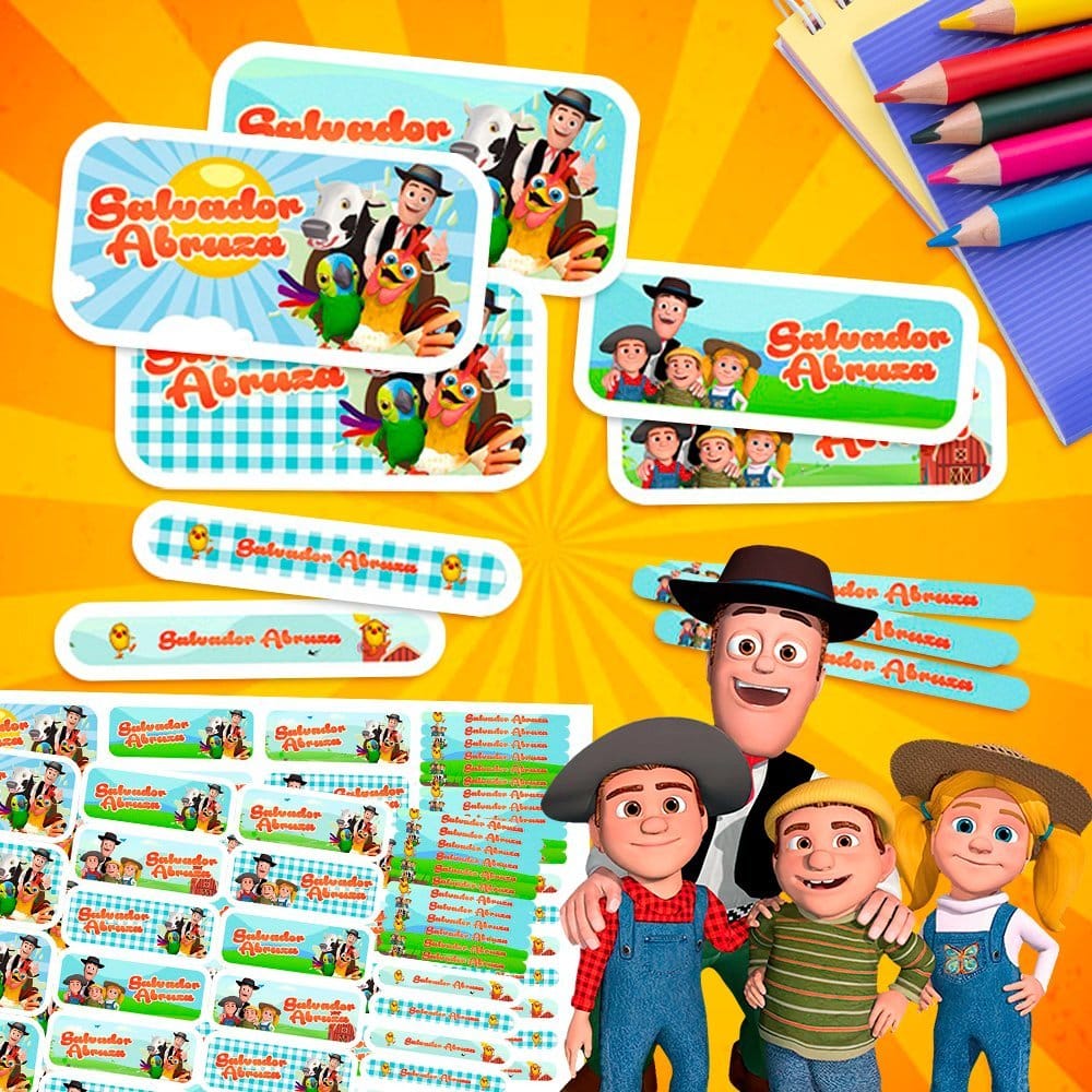 Etiquetas Escolares para Imprimir | La Granja de Zenon (Archivo Digital PDF)